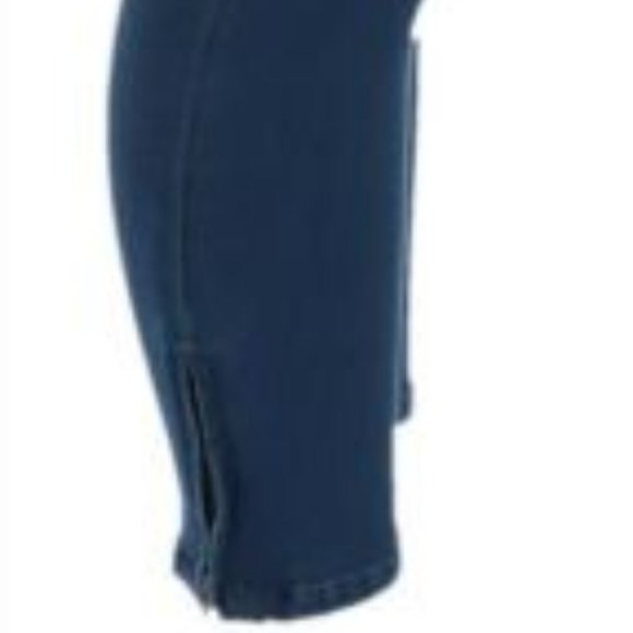 NWT MARTHA STEWART ZIP ANKLE JEANS DARK INDIGO 10P (PETITE) - Picture 7 of 12